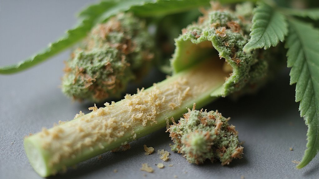 zawartość THC w łodydze marihuany