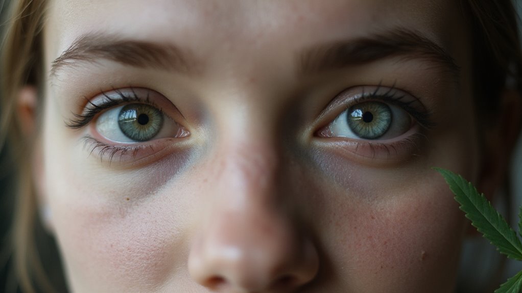 Zmienność źrenic wskazuje na niedawne użycie konopi