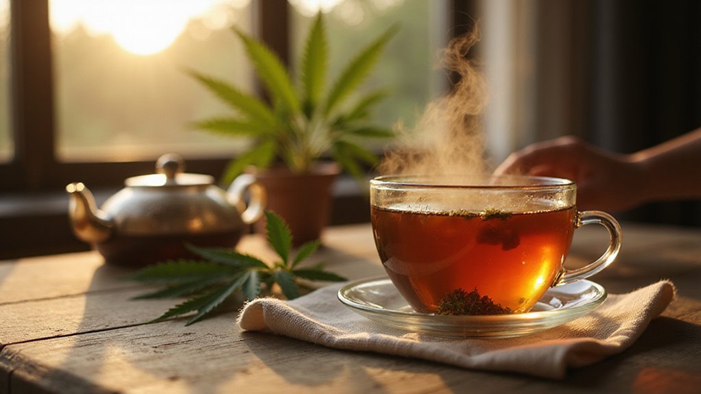 relaksujące doświadczenie z herbatą z THC