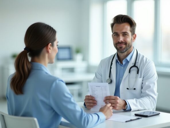 wizyta u lekarza, omówienie wyników